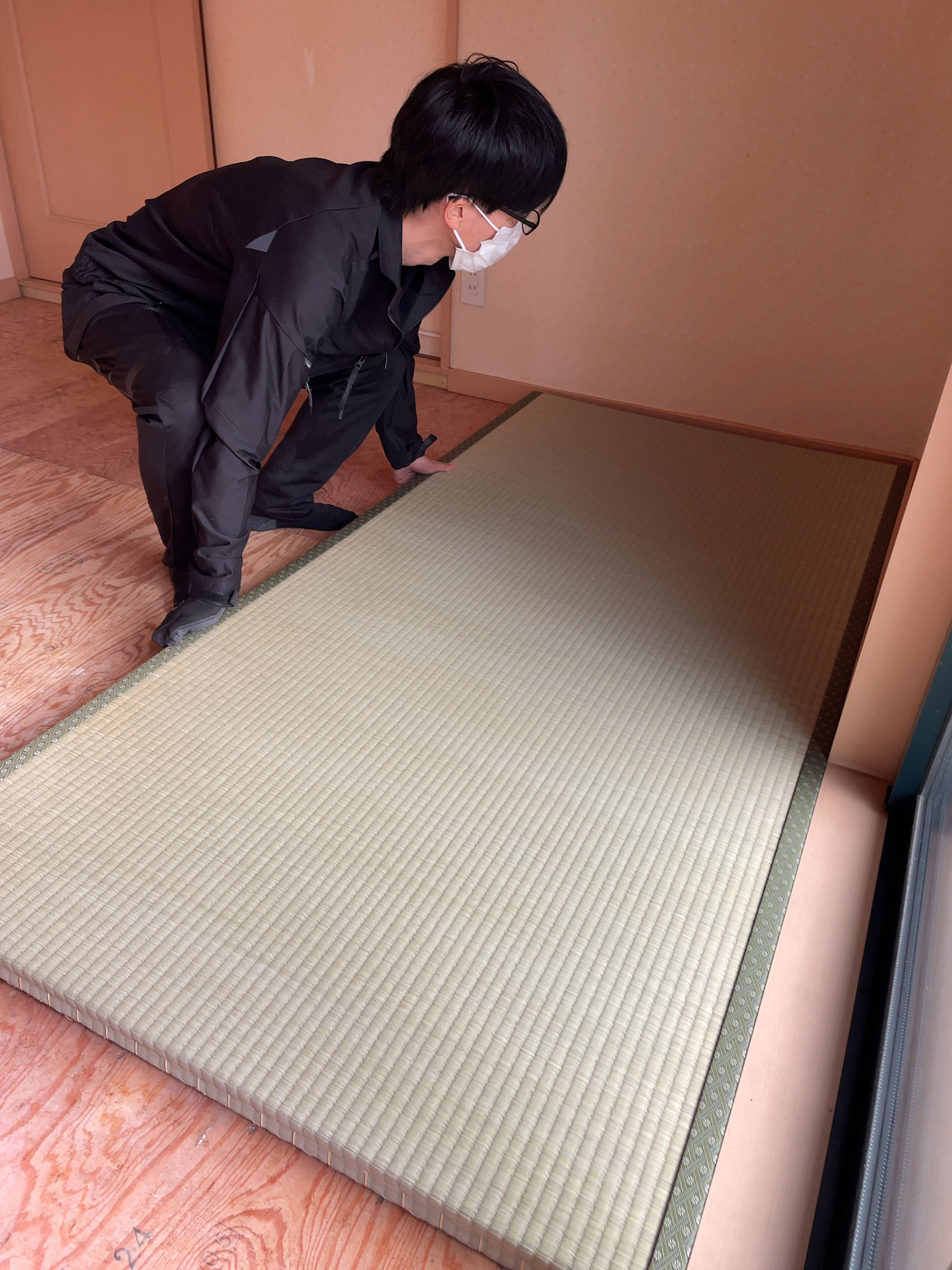 安城市　K様邸　標準より大きめ本間サイズの畳の表替え　地元（安城）だったので決めました。|安城市の襖・障子・網戸・畳の張替え　手張り表具職人の店 和紙屋（かずしや）安城北店