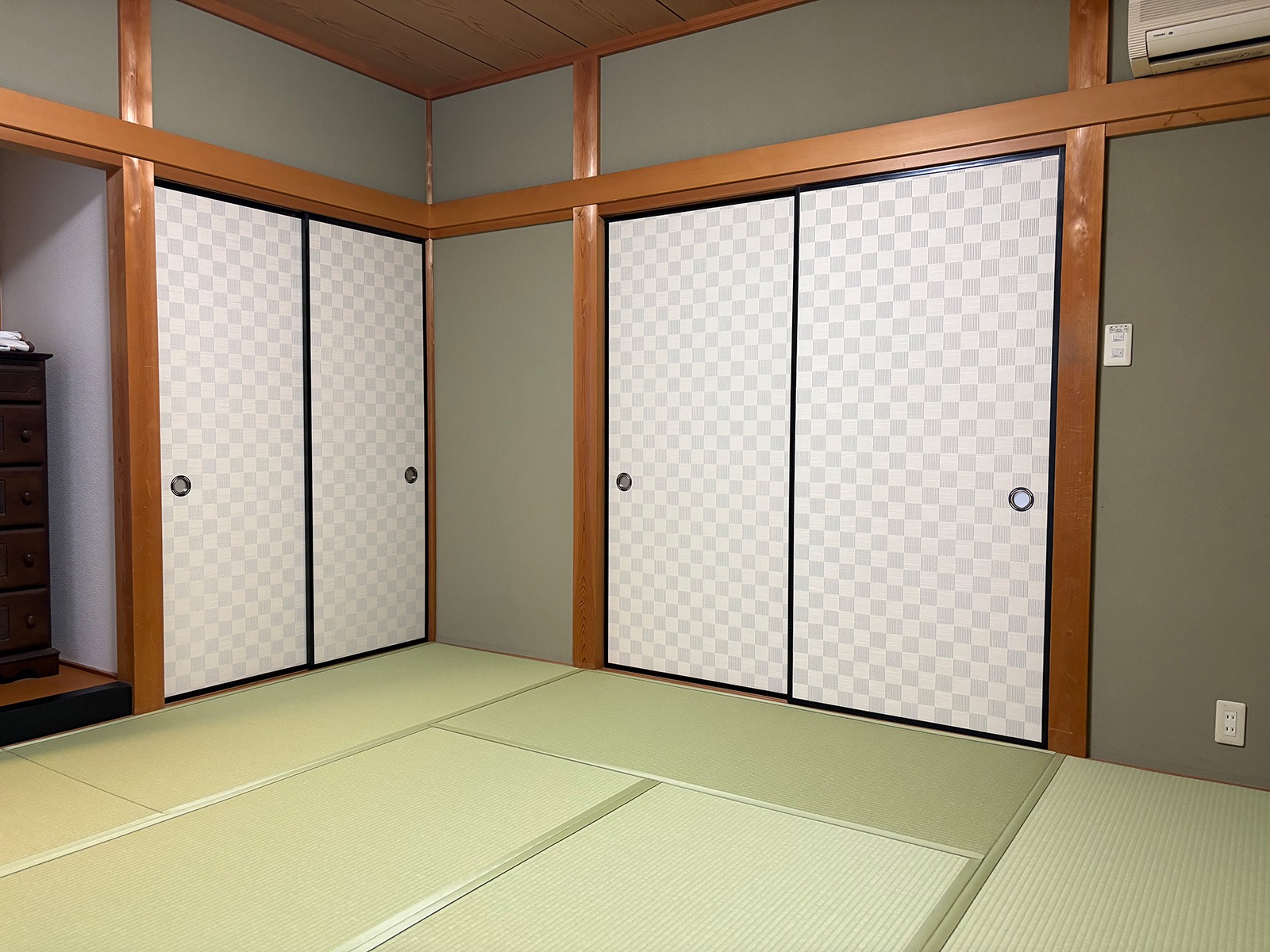 安城市　S様邸　襖、障子の張替えと畳の表替え|安城市の襖・障子・網戸・畳の張替え　手張り表具職人の店 和紙屋（かずしや）安城北店