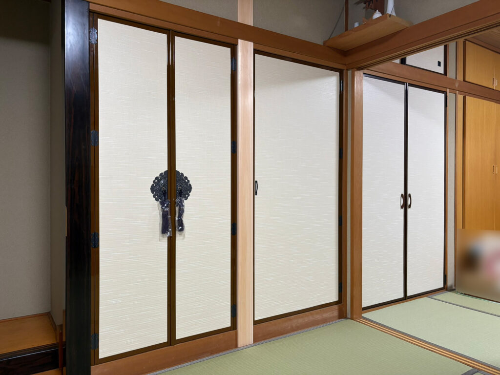 安城市　M.O.様邸　仏壇のサイズに合った収納にしたい|安城市の襖・障子・網戸・畳の張替え　手張り表具職人の店 和紙屋（かずしや）安城北店